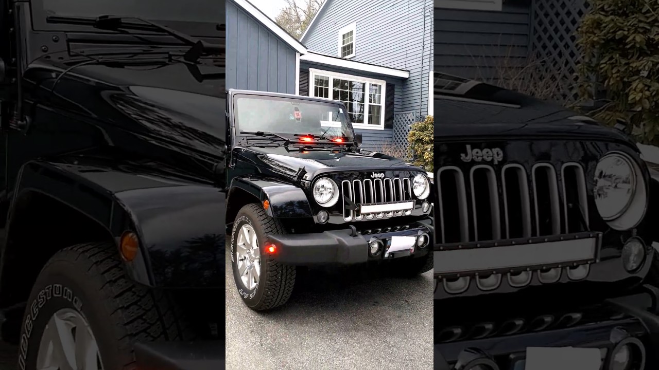 Emergency POV lights on a Jeep Wrangler JK - YouTube