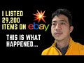 I listed 80 items daily for a year on eBay...($50k/mo)