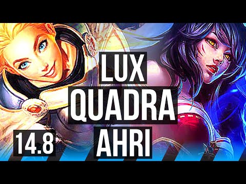 LUX vs AHRI (MID) | Quadra, 66% winrate, 13/3/18 | EUW Master | 14.8