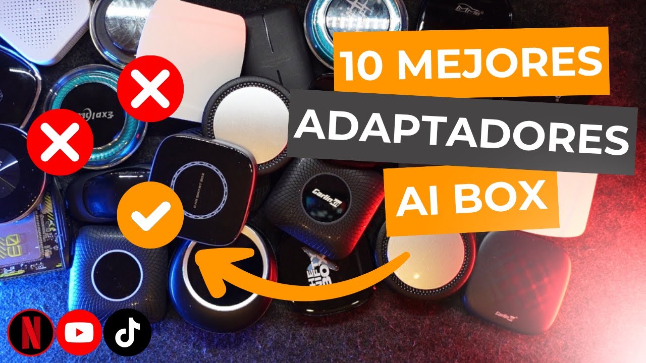 🔶 10 mejores ADAPTADORES AI BOX CARPLAY y ANDROID AUTO para COCHE 🚗 COMPATIBLES con NETFLIX 📱