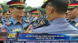 Na-recover na stray bullets ng PNP, umakyat na sa 10