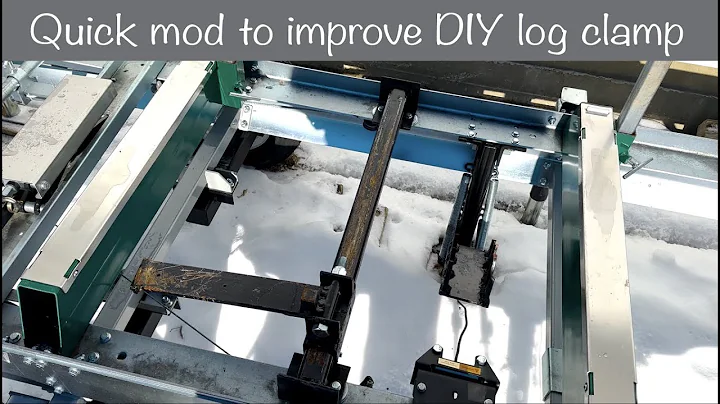 New mod to power log clamp on woodland mills sawmill