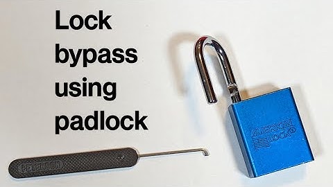 Lock bypass using padlock driver from the arbiter set #lockpicking #security