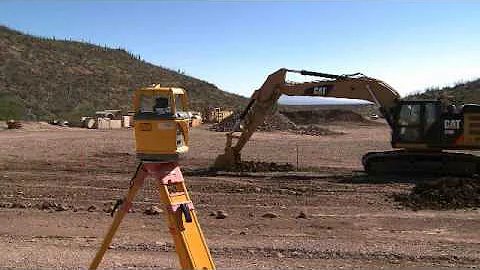 Cat® Grade Control for Hydraulic Excavators - Basic Operation Using Laser Receiver