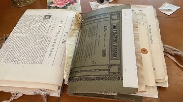 Make a Junk Journal with me - Antique Kraft Journal part 3: the second signature