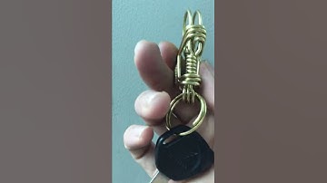 Móc khóa uốn thủ công bằng Đồng Thau nguyên chất 4 lớp cực BỀN - cực ĐẸP