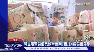 農民喊苦菜價恐跌至清明! 市場4成菜量滯銷｜TVBS新聞