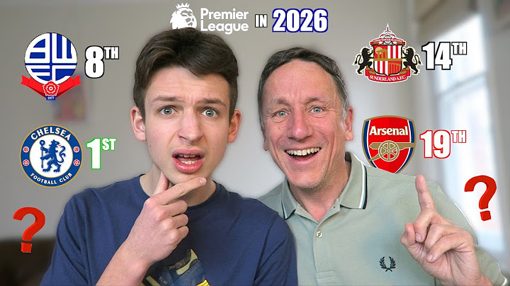 Predicting The Premier League Table in 5 Years