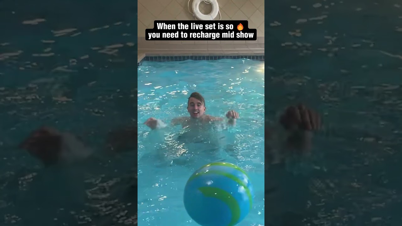 When the live set is so 🔥 you need to recharge mid show