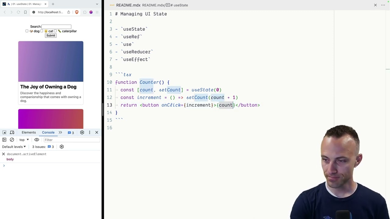 002 Intro to Managing UI State Epic React by Kent C Dodds
