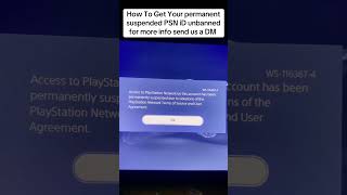 How To Unban On Your PlayStation Account #unban #playstation#playstation5 #psn #unbanned#playstation