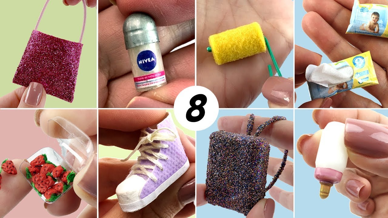 BRINQUEDOS DIY  11 TIPS & HACKS PARA BARBIE, ROUPAS, E TRUQUES DIVERTIDOS  