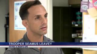 Off duty State Trooper credited for saving man's life at fitness center