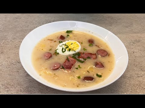 Польский суп Żurek/в продаже видели ржаную закваску/как готовить/рецепт закваски в описании/Журек