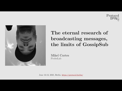 Thumbnail for The Eternal Research of Broadcasting Messages - Limits of GossipSub