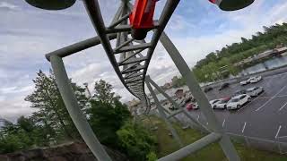 TORNADO POV, Intamin Suspended Looping Coaster, Särkänniemi