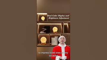 Eco-Friendly 3D Printed Moon Lamp – Touch Control, Adjustable Brightness, Perfect Gift in Gift Box