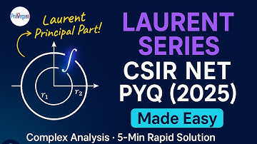 MP | Complexe analyse | Laurent-serie | Singulariteit | NET-fysica juni 2025 | door Alok Sir