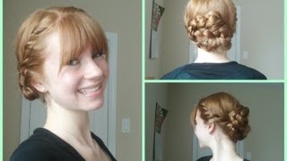 Spring Updo! Side Twists into Braided Updo! ♥