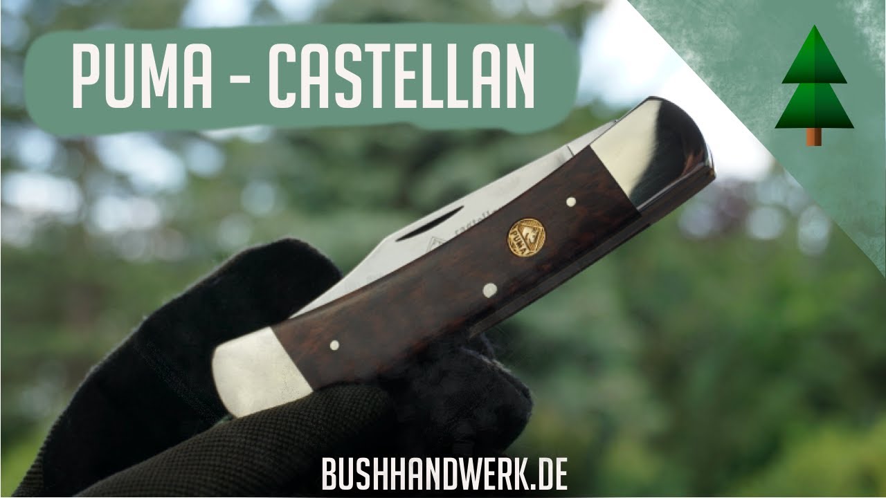 Hunting pocket knife, folding knife, PUMA Castellan, snakewood