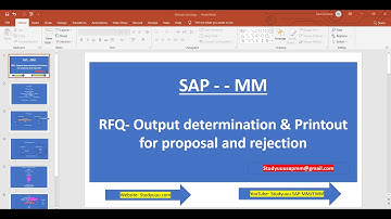 SAP MM- RFQ-proces met outputbepaling met afdrukafwijzing