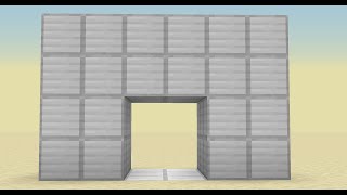 Секретная бесшовная дверь 2x2 / Seamless flush 2x2 piston door (Minecraft Java 1.16+)