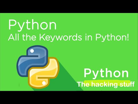 All KEYWORDS IN PYTHON