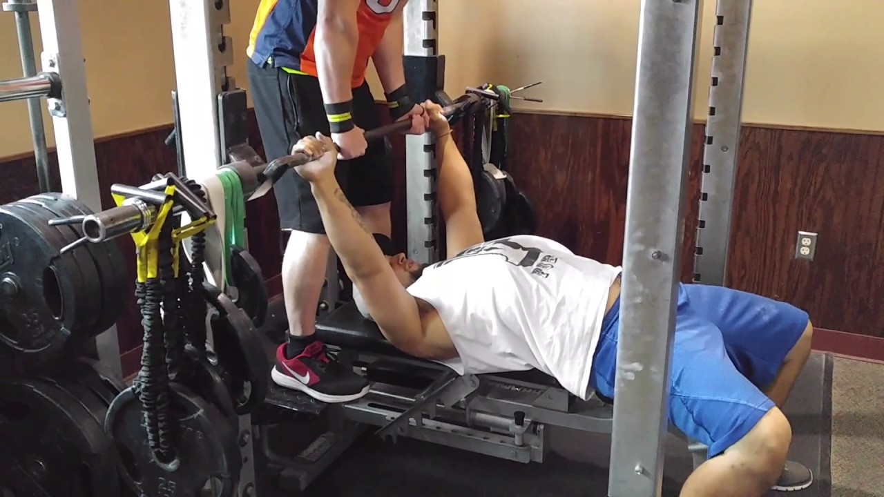 BMT SIMULATED BAMBOO BAR BENCH PRESS YouTube