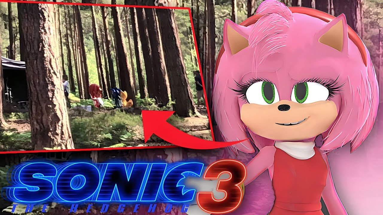 Vazou o set de gravações de Sonic 3 o filme!! Amy rose apareceu?! # ...