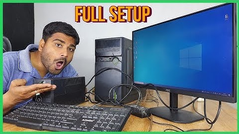 new computer setup kaise kare | how to connect monitor, cpu, keyboard, mouse, home theatre and ups