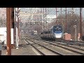 Amtrak & NJ Transit HD 60fps: Northeast Corridor High Speed Train Action @ Jersey Avenue (12/11/18)