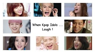 Just a compilation of KPOP idols laugh