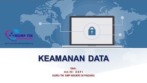 Materi Daring Mapel B-TIK Kelas 9 - Keamanan Data