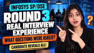Infosys interview experience | Infosys round 3 interview questions | Real Experience 
