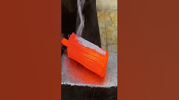Turning Old Nails into a Pattern Damascus Knife – ASMR