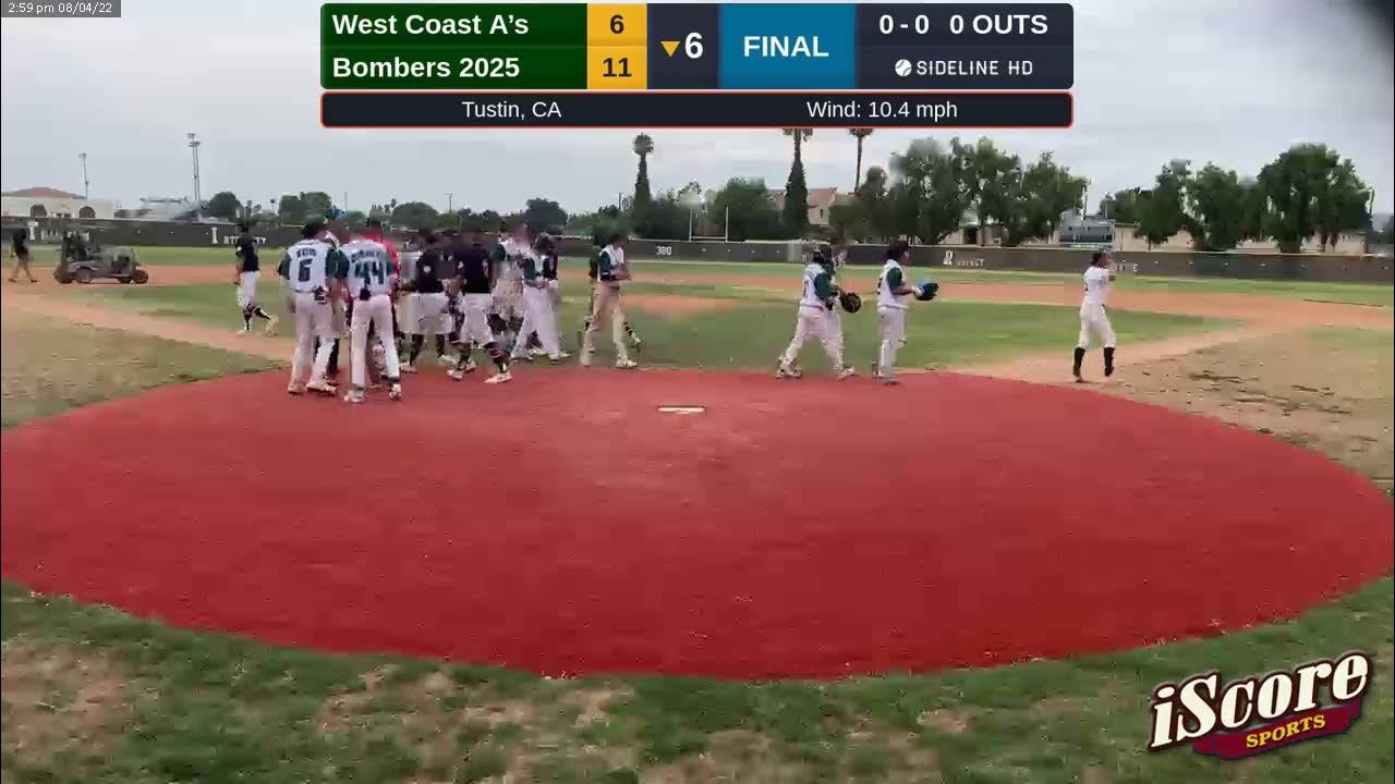 West Coast A’s vs Southern California Bombers 2025 (2022.08.04) YouTube