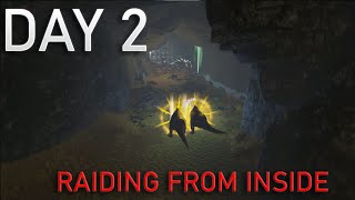 Raiding for Our Base Spot from the Inside of the Cave | INX 2MAN! - ARK PVP