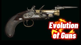 the accidental invention of gunpowder || evolution of guns
