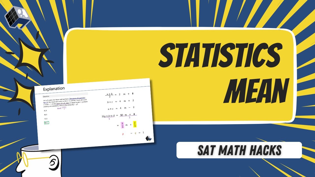 [SAT Math Tips] Statistics - Mean - YouTube