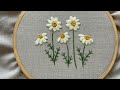 Simple flower hand embroidery tutorial