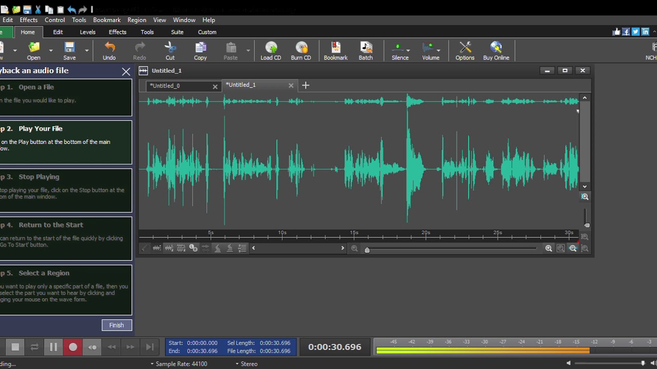Wavepad tutorial - erobud