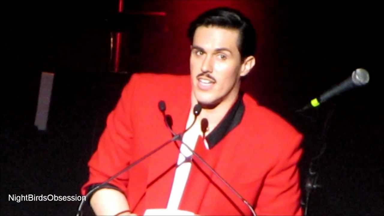 ADAM LAMBERT Presented with We Are Family Foundation UNITY AWARD by Sam Sparro HD 1.31.2013