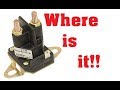 Where is the Solenoid? in a Lawn Tractor