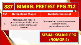 SESUAI KISI-KISI!!! Prediksi Soal Pretest PPG 2022 #12  I  Klub Matematika