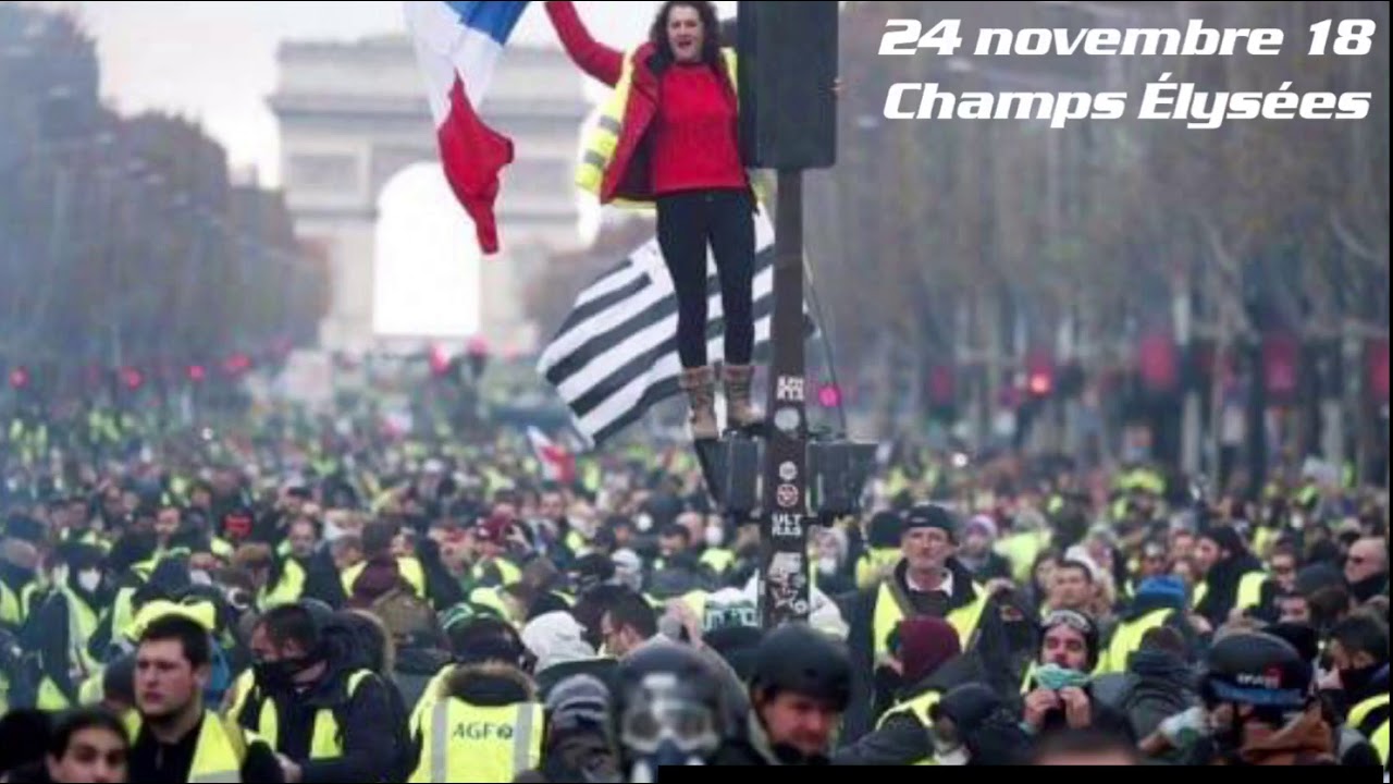 Le 24 Novembre 18 Vu Par La Presse Internationale Gilets Jaunes Sur Les Champs élysées