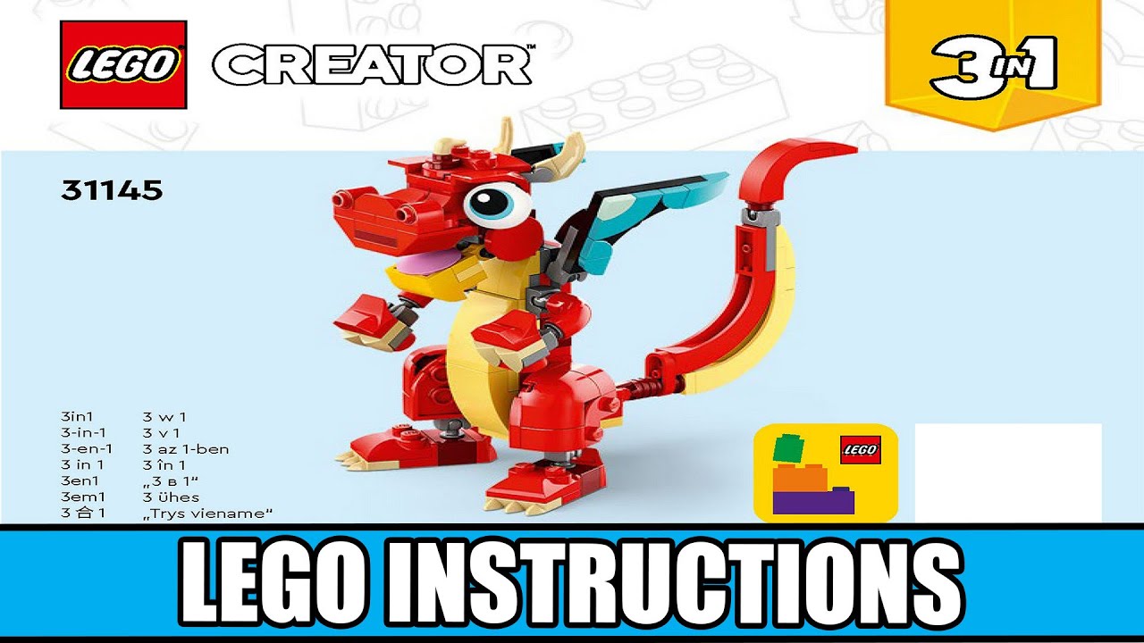 LEGO Creator 31145 Red Dragon building instructions