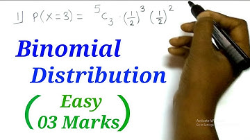 Binomial Distribution | Probability | Mathematics | 03-04 Marks | HSC(12th) Science, Commerce & Arts