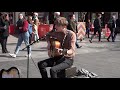 Murdo Mitchell Busking in London Leicester Square 11th April 2019