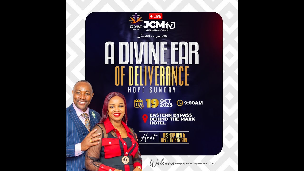 Jcm Hope Sunday Themea Divine Ear Of Deliverance 2nd Service 