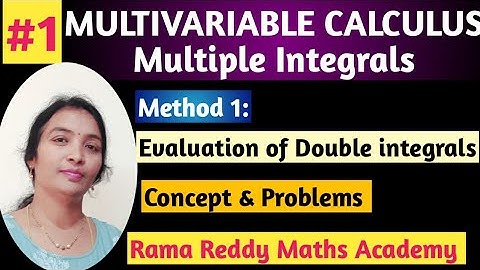 JNTUH R22 M1 | Multiple integrals | Method1, Evaluation of Double integrals | Double IntegrationENG